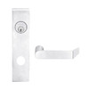 L9080L-06L-625 Schlage L Series Less Cylinder Storeroom Commercial Mortise Lock with 06 Cast Lever Design in Bright Chrome
