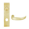 L9080L-17L-606 Schlage L Series Less Cylinder Storeroom Commercial Mortise Lock with 17 Cast Lever Design in Satin Brass