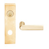 L9453L-01N-612 Schlage L Series Less Cylinder Entrance with Deadbolt Commercial Mortise Lock with 01 Cast Lever Design in Satin Bronze