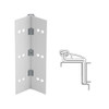 041XY-US28-85-TEKWD IVES Full Mortise Continuous Geared Hinges with Wood Screws in Satin Aluminum