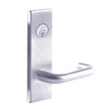 L9453L-03N-625 Schlage L Series Less Cylinder Entrance with Deadbolt Commercial Mortise Lock with 03 Cast Lever Design in Bright Chrome