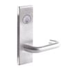 L9453L-03N-629 Schlage L Series Less Cylinder Entrance with Deadbolt Commercial Mortise Lock with 03 Cast Lever Design in Bright Stainless Steel