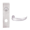L9453L-17N-629 Schlage L Series Less Cylinder Entrance with Deadbolt Commercial Mortise Lock with 17 Cast Lever Design in Bright Stainless Steel