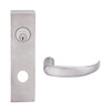 L9453L-17N-630 Schlage L Series Less Cylinder Entrance with Deadbolt Commercial Mortise Lock with 17 Cast Lever Design in Satin Stainless Steel