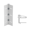 046XY-US28-95-TEKWD IVES Adjustable Half Surface Continuous Geared Hinges with Wood Screws in Satin Aluminum