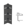 053XY-315AN-83-TEKWD IVES Adjustable Half Surface Continuous Geared Hinges with Wood Screws in Anodized Black