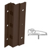 210XY-313AN-85-TEKWD IVES Adjustable Full Surface Continuous Geared Hinges with Wood Screws in Dark Bronze Anodized