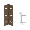 026XY-313AN-83-TF IVES Full Mortise Continuous Geared Hinges with Thread Forming Screws in Dark Bronze Anodized