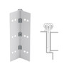 114XY-US28-85-TF IVES Full Mortise Continuous Geared Hinges with Thread Forming Screws in Satin Aluminum