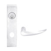 L9453L-OME-L-619 Schlage L Series Less Cylinder Entrance with Deadbolt Commercial Mortise Lock with Omega Lever Design in Satin Nickel