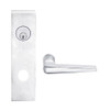 L9456L-05N-625 Schlage L Series Less Cylinder Corridor with Deadbolt Commercial Mortise Lock with 05 Cast Lever Design in Bright Chrome