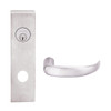 L9456L-17N-629 Schlage L Series Less Cylinder Corridor with Deadbolt Commercial Mortise Lock with 17 Cast Lever Design in Bright Stainless Steel