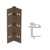 053XY-313AN-95-TF IVES Adjustable Half Surface Continuous Geared Hinges with Thread Forming Screws in Dark Bronze Anodized
