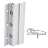 210XY-US28-85-TF IVES Adjustable Full Surface Continuous Geared Hinges with Thread Forming Screws in Satin Aluminum
