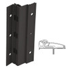 210XY-315AN-85-TF IVES Adjustable Full Surface Continuous Geared Hinges with Thread Forming Screws in Anodized Black