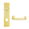 L9456L-03L-605 Schlage L Series Less Cylinder Corridor with Deadbolt Commercial Mortise Lock with 03 Cast Lever Design in Bright Brass