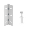 040XY-US28-83-TFWD IVES Full Mortise Continuous Geared Hinges with Thread Forming Screws in Satin Aluminum