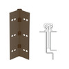 112XY-313AN-95-SECWDWD IVES Full Mortise Continuous Geared Hinges with Security Screws - Hex Pin Drive in Dark Bronze Anodized