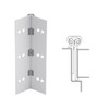 114XY-US28-95-SECWDWD IVES Full Mortise Continuous Geared Hinges with Security Screws - Hex Pin Drive in Satin Aluminum