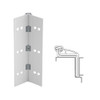 041XY-US28-120-SECWDWD IVES Full Mortise Continuous Geared Hinges with Security Screws - Hex Pin Drive in Satin Aluminum