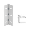 045XY-US28-95-SECWDWD IVES Adjustable Half Surface Continuous Geared Hinges with Security Screws - Hex Pin Drive in Satin Aluminum