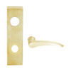 L9080BD-12N-606-LH Schlage L Series Storeroom Commercial Mortise Lock with 12 Cast Lever Design Prepped for SFIC in Satin Brass