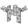 7215PT-INT-TW4-SP28-LH IVES 7215 3/4" Offset Intermediate Pivot with 4-Wire Power Transfer in Sprayed Aluminum