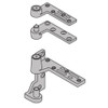 7215F-SET-SP28-LH IVES Fire Rated 7215 3/4" Offset Tap & Bottom Pivot in Sprayed Aluminum