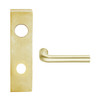 L9070J-02N-606 Schlage L Series Classroom Commercial Mortise Lock with 02 Cast Lever Design Prepped for FSIC in Satin Brass