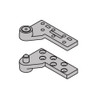 7230F-TOP-SP28-LH IVES Fire Rated 7230F 3/4" Offset Top Pivot in Sprayed Aluminum