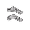 7237F-TOP-US3-RH IVES Fire Rated 7237F 3/4" Offset Top Pivot in Bright Brass