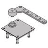 7245F-BTM-US26D-RH IVES Fire Rated 7245F 1-1/2" Offset Bottom Pivot in Satin Chrome