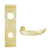 L9480L-17N-606 Schlage L Series Less Cylinder Storeroom with Deadbolt Commercial Mortise Lock with 17 Cast Lever Design in Satin Brass