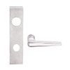 L9480L-05L-629 Schlage L Series Less Cylinder Storeroom with Deadbolt Commercial Mortise Lock with 05 Cast Lever Design in Bright Stainless Steel