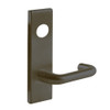 L9082L-03N-613 Schlage L Series Less Cylinder Institution Commercial Mortise Lock with 03 Cast Lever Design in Oil Rubbed Bronze