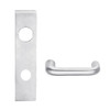 L9082L-03L-626 Schlage L Series Less Cylinder Institution Commercial Mortise Lock with 03 Cast Lever Design in Satin Chrome