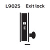 L9025-02N-630 Schlage L Series Exit Commercial Mortise Lock with 02 Cast Lever Design in Satin Stainless Steel