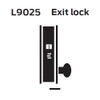 L9025-12N-626-RH, Schlage Exit / Communicating, Mortise Lock, 12 Lever, N Escutcheon, Satin Chrome Finish