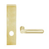 L9025-18L-606 Schlage L Series Exit Commercial Mortise Lock with 18 Cast Lever Design in Satin Brass