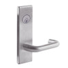 L9026P-03N-630 Schlage L Series Exit Lock with Cylinder Commercial Mortise Lock with 03 Cast Lever Design in Satin Stainless Steel
