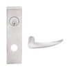 L9026P-OME-N-629 Schlage L Series Exit Lock with Cylinder Commercial Mortise Lock with Omega Lever Design in Bright Stainless Steel