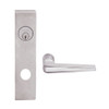 L9026P-05L-630 Schlage L Series Exit Lock with Cylinder Commercial Mortise Lock with 05 Cast Lever Design in Satin Stainless Steel