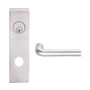 L9026L-02N-629 Schlage L Series Less Cylinder Exit Lock with Cylinder Commercial Mortise Lock with 02 Cast Lever Design in Bright Stainless Steel