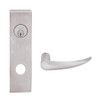 L9026L-OME-N-630 Schlage L Series Less Cylinder Exit Lock with Cylinder Commercial Mortise Lock with Omega Lever Design in Satin Stainless Steel