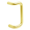 8190EZHD-12-US3 IVES 1" Round 90 Degree Offset Door 12" Pull in Bright Brass