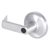QCL250E625R8NOSLC Stanley QCL200 Series Less Cylinder Entrance Lock with Sierra Lever in Bright Chrome Finish