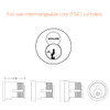 L9480R-01A-626, Schlage Storeroom with Deadbolt, Mortise Lock, 01 Lever, A Rose, FSIC Prep, Satin Chrome Finish