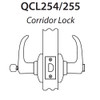 QCL254E625NOLFLRLC Stanley QCL200 Series Less Cylinder Corridor Lock with Sierra Lever in Bright Chrome