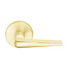 L9485L-05B-605-RH Schlage L Series Less Cylinder Faculty Restroom Commercial Mortise Lock with 05 Cast Lever Design in Bright Brass
