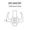 QCL260E625S5118FSC Stanley QCL200 Series Ansi Strike Schlage "C" Classroom Lock with Sierra Lever in Bright Chrome